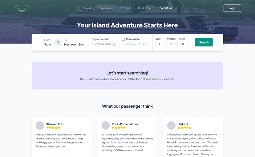 Booking Boat Platform